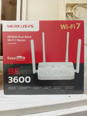 Mercusys Mr25wbe Wi-Fi 7 Router With Be3600 Dual-Band Speeds.