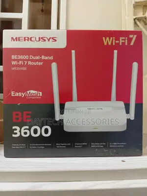 Mercusys Mr25wbe 7 Be3600mbps Dual-Band Wifi Router 4 Gigabit Ports.