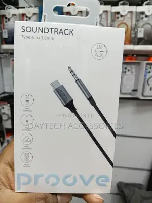 Proove Soundtrack Type-C to 3.5mm Nylon Braided Aux Cable.