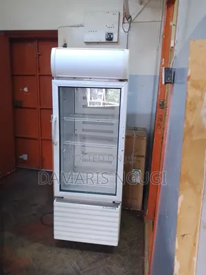 White in Color Super Clean Display Fridge