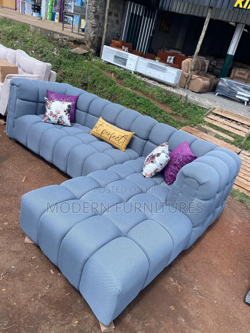 Birchline Bubble L Sofa/L Shaped Sofa
