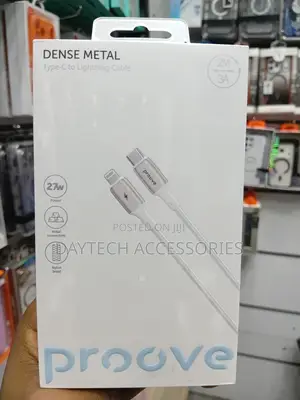 The Proove Dense Metal Type-C to Lightning Cable - White