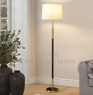 Floor Lamp: Nordic Style Floor Lamp With Fabric Shade