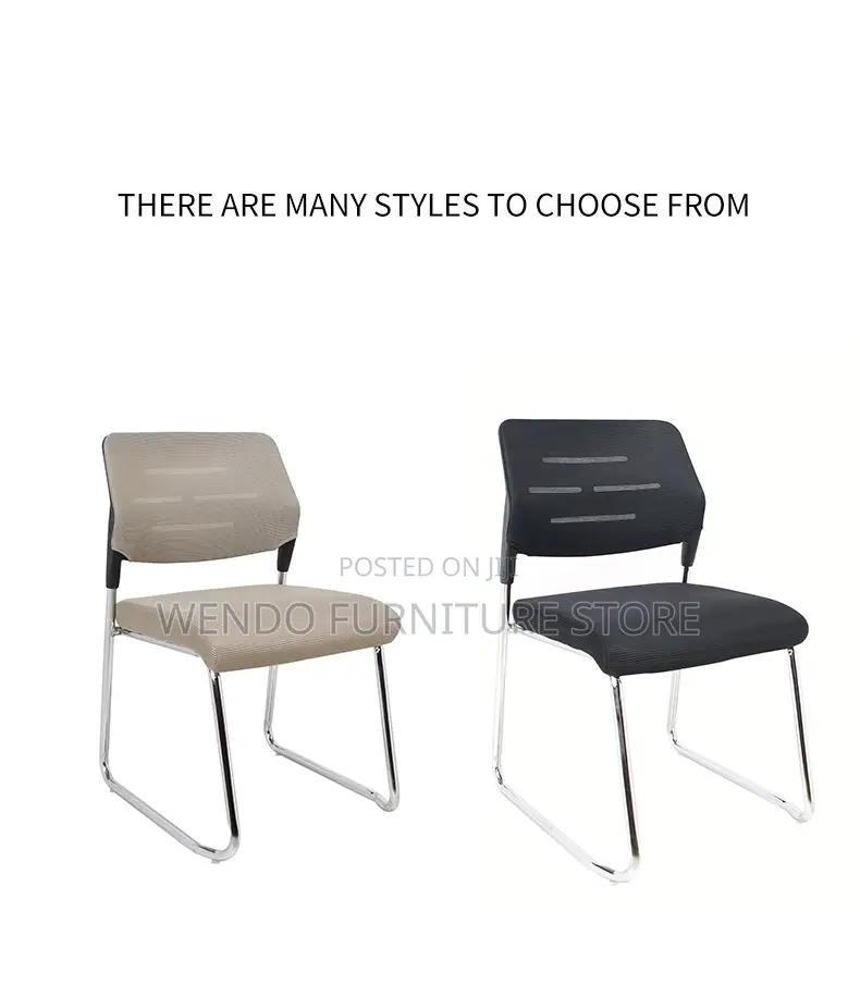 Office Chairs; Visitors Fabric Armless Reception Chair