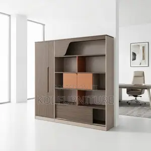 Wall Unit : Modern Two-Tone Imported Executive Wall Unit