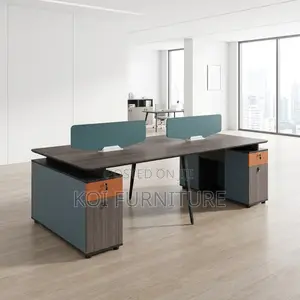 Office Workstation : L98 Modern 4-Person Workstation