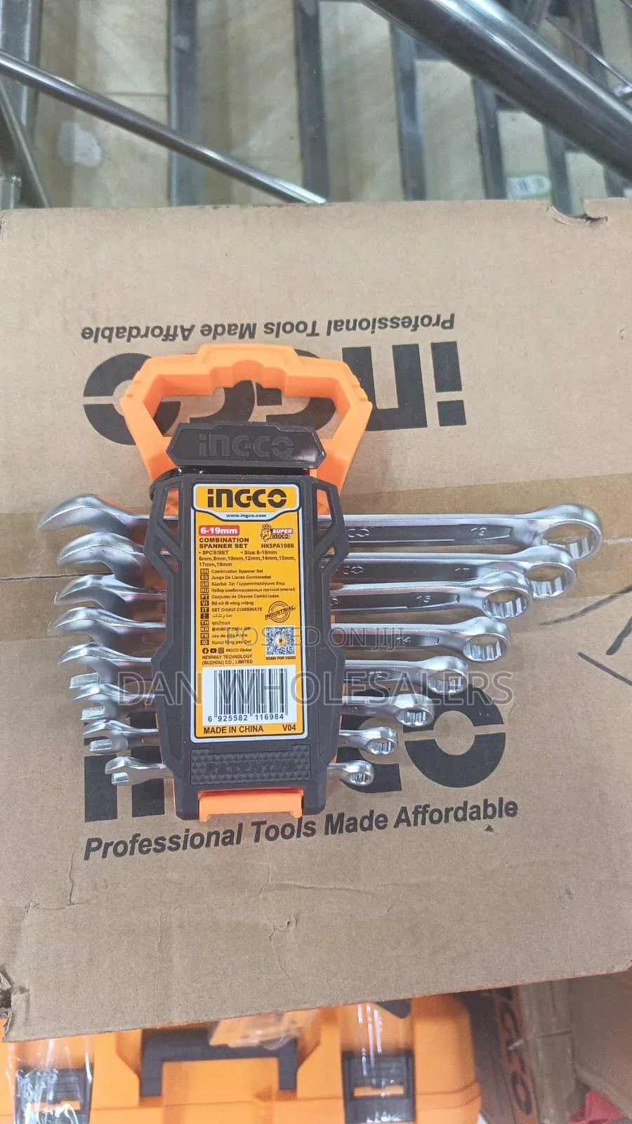 8 PCS Ingco Spanner Set Closed and Open End