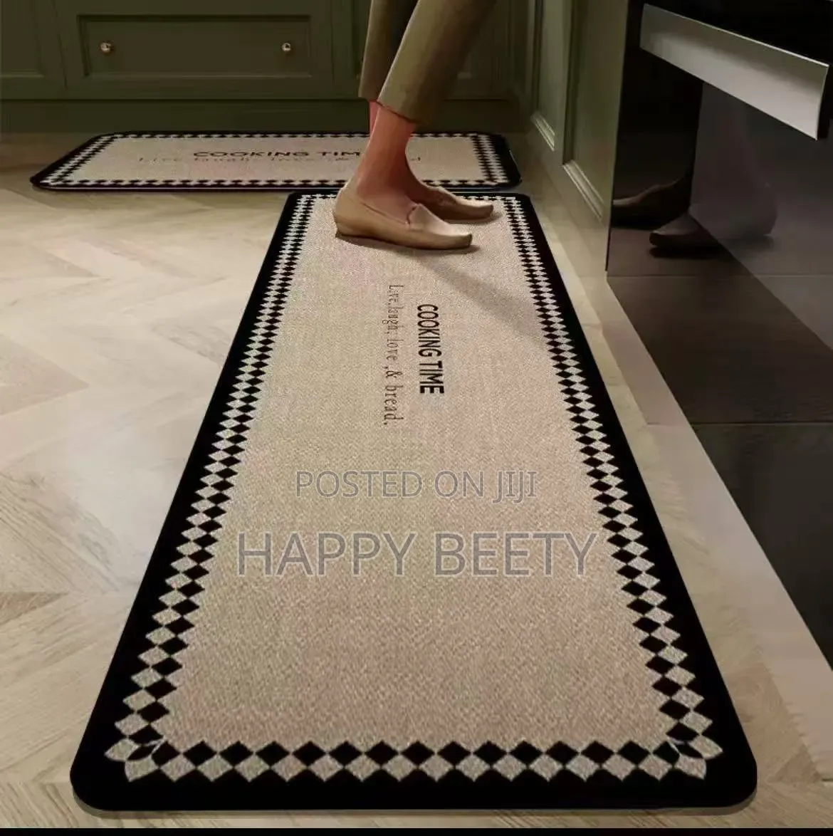 *Rubber Bottom Anti-Slip Kitchen Mats