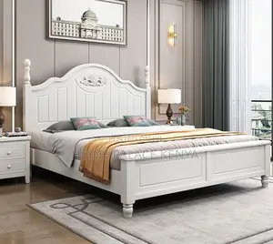 Wooden Bed: Durable Solid Oak Wooden Bed