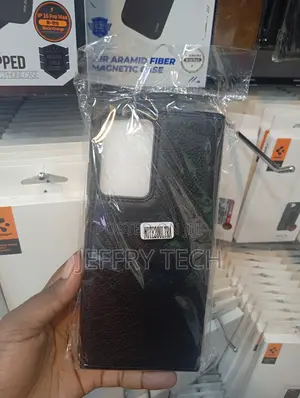 Samsung Galaxy Note 20 Ultra Textured Black Faux Leather Case
