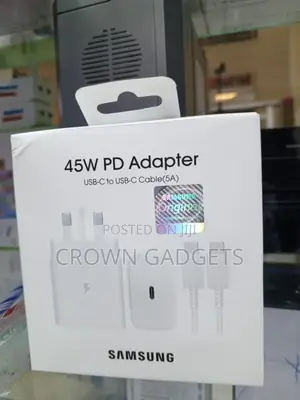 Samsung 45w Usb-C Super Fast Charger With 5a Cable