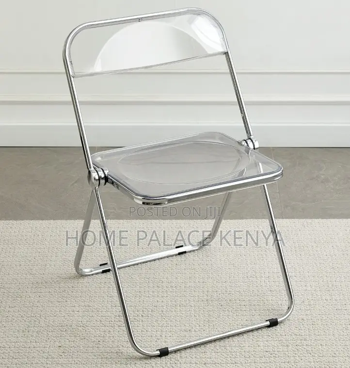 Foldable Chair: Stylish See Through Plastic Multipurpose Chairs
