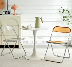 Foldable Chair: Stylish See Through Plastic Multipurpose Chairs