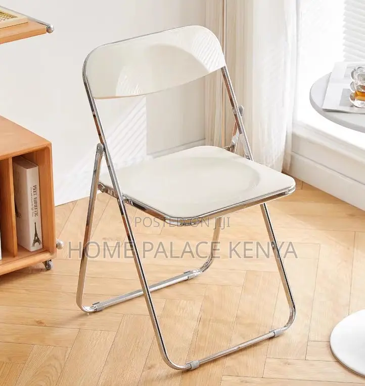 Foldable Chair: Stylish See Through Plastic Multipurpose Chairs