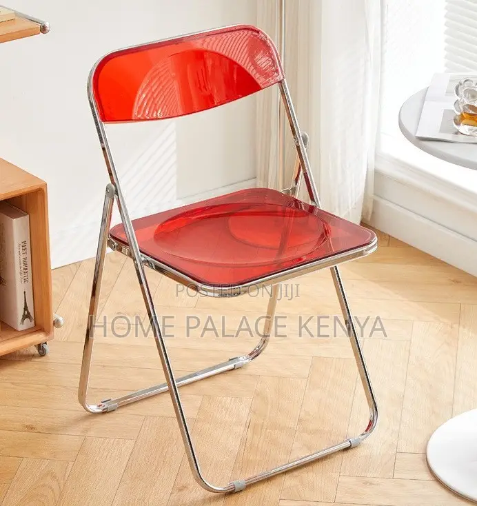 Foldable Chair: Stylish See Through Plastic Multipurpose Chairs