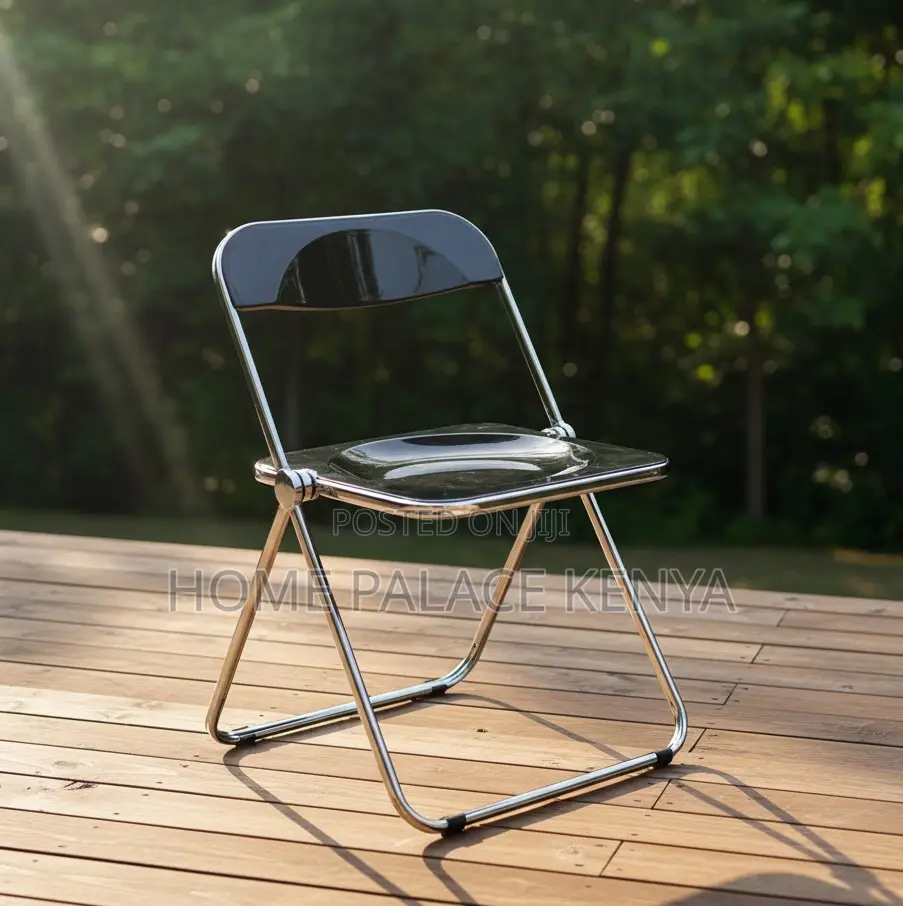 Foldable Chair: Stylish See Through Plastic Multipurpose Chairs