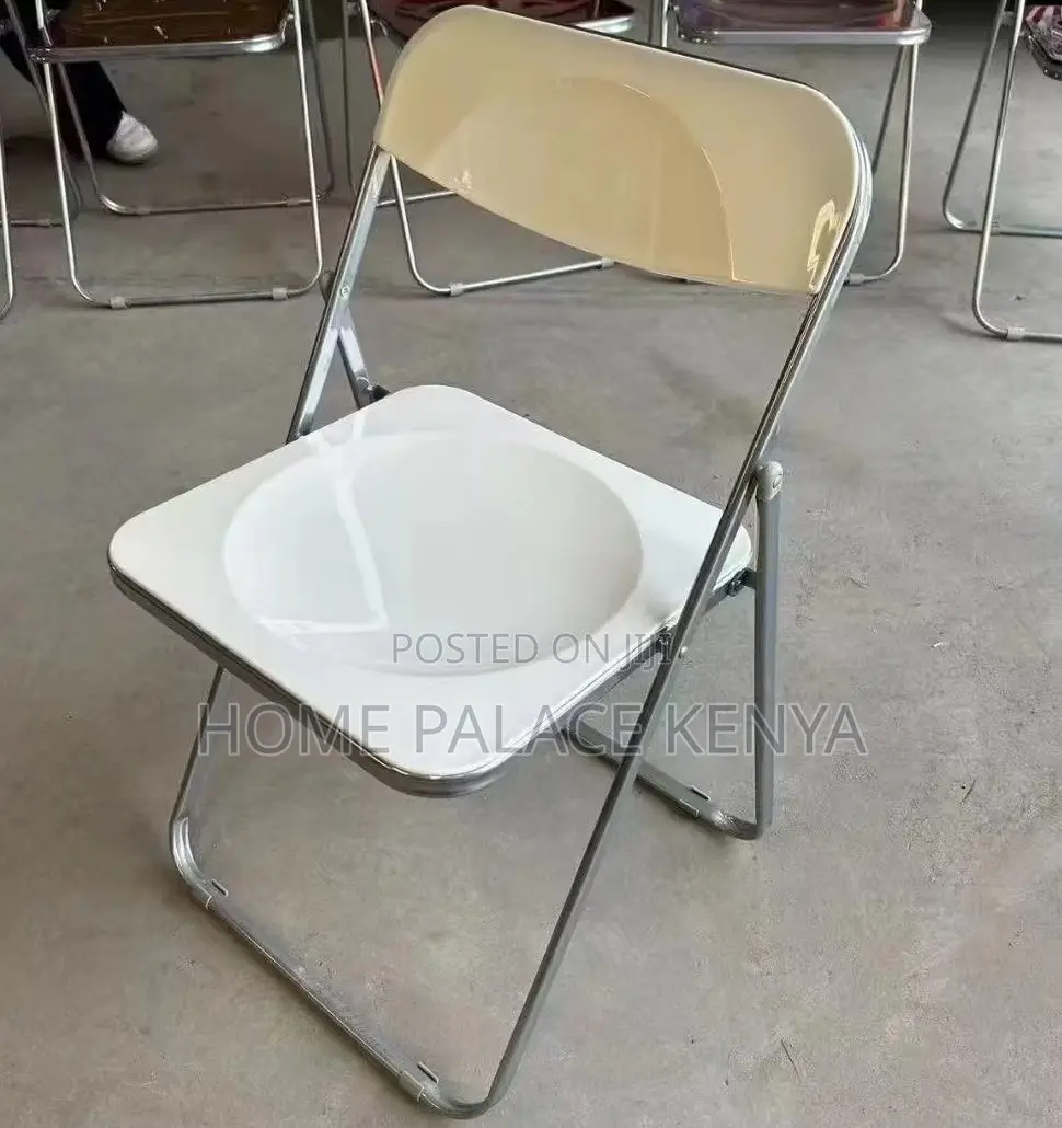 Foldable Chair: Stylish See Through Plastic Multipurpose Chairs