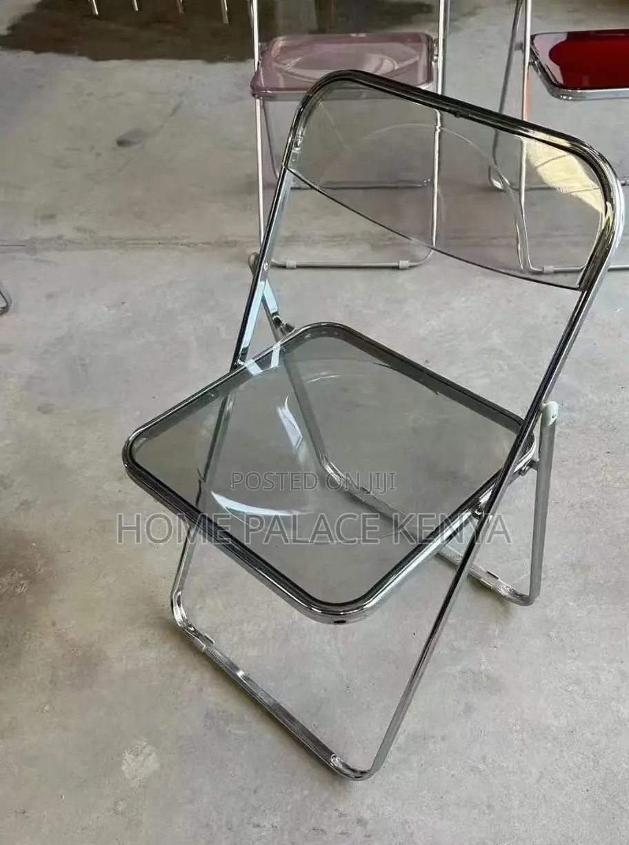 Foldable Chair: Stylish See Through Plastic Multipurpose Chairs