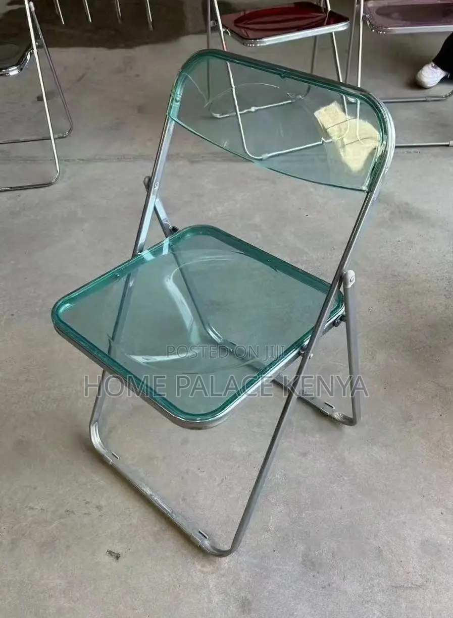 Foldable Chair: Stylish See Through Plastic Multipurpose Chairs