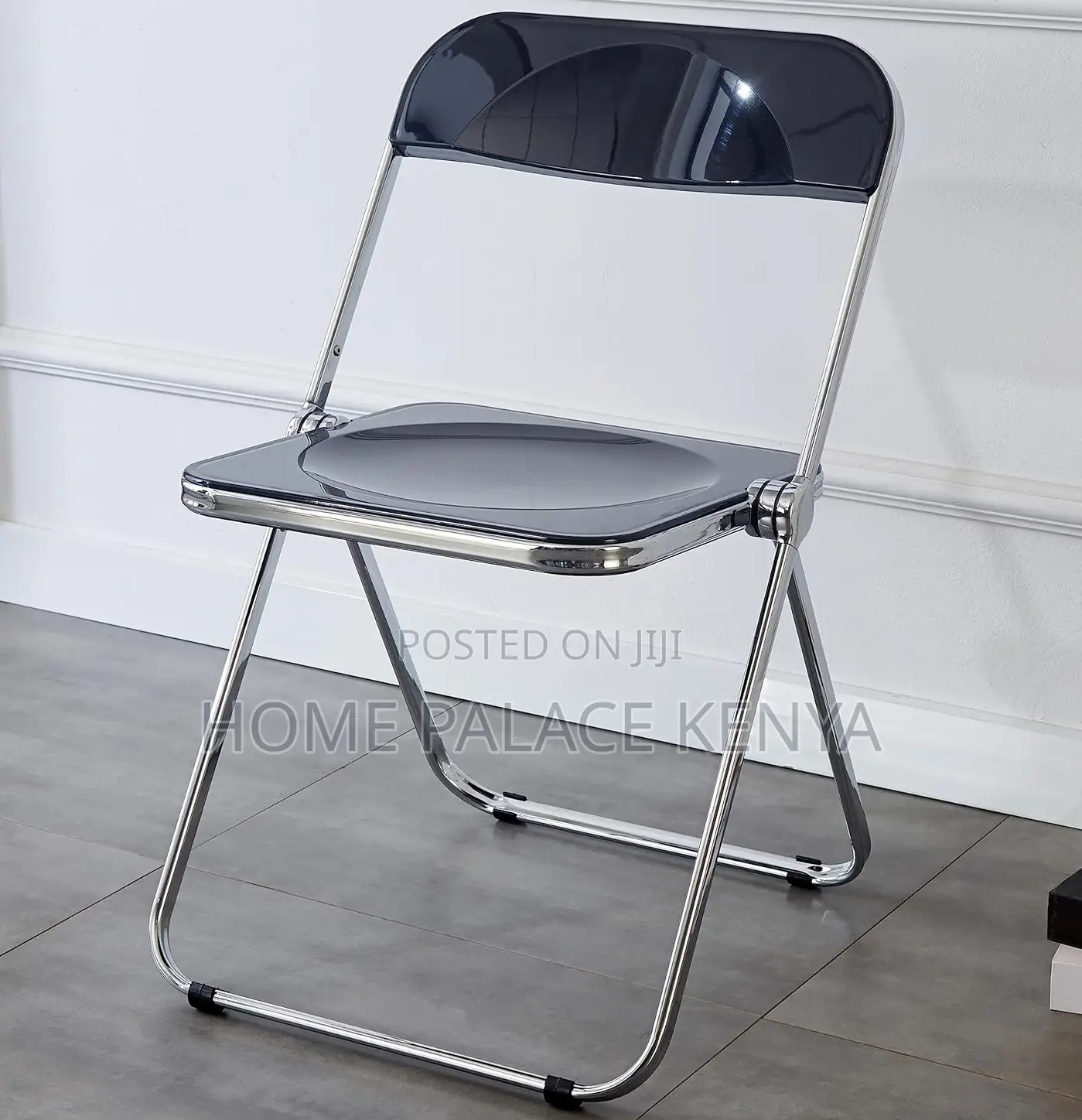 Foldable Chair: Stylish See Through Plastic Multipurpose Chairs