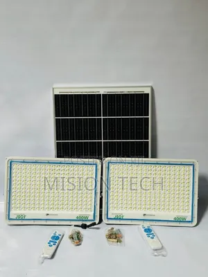 Jsot 400w + 400w 2 In 1 Solar Led Flood Light System