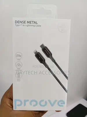 Cable Proove Dense Metal Type-C to Lightning 27w (1m) Black