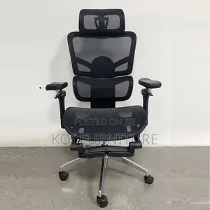 Office Chair : L19 Black High-Back Mesh Ergonomic Office Chair