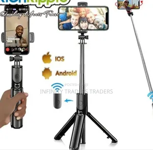 1.7m 3in1 Extendable Selfie Stick Tripod