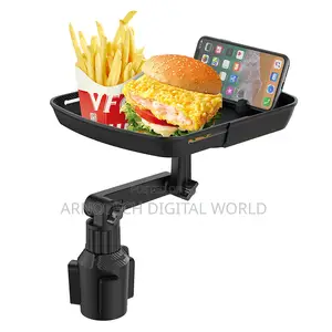 360° Rotating Car Cup Holder Tray Table With Phone Holder