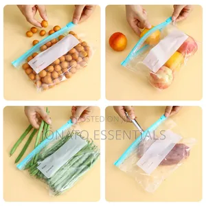 20pcs Reusable Slider Ziploc Bags 1/2kg Food Storage Pouches