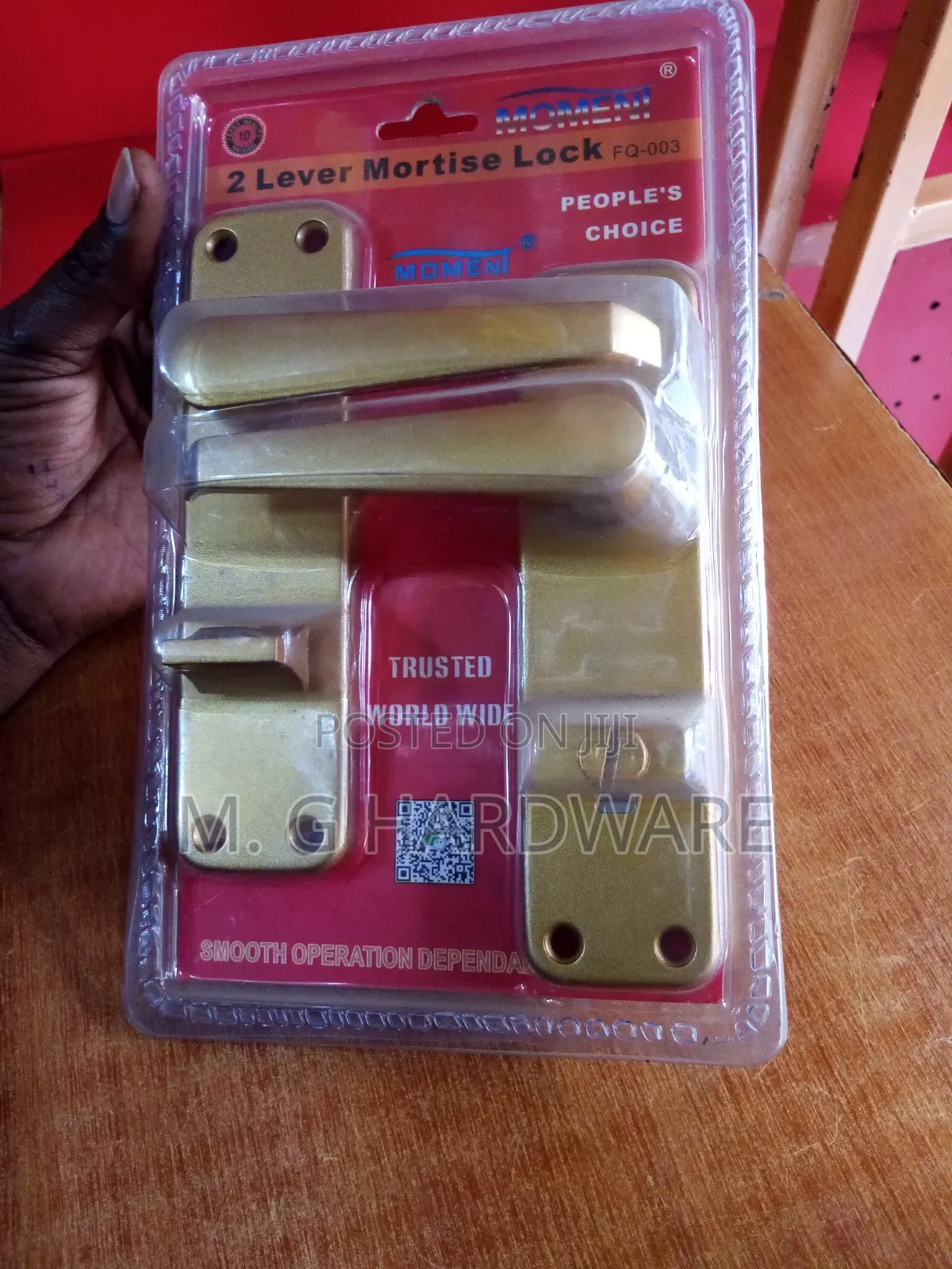 Bathroom Mortoise Lock Gold