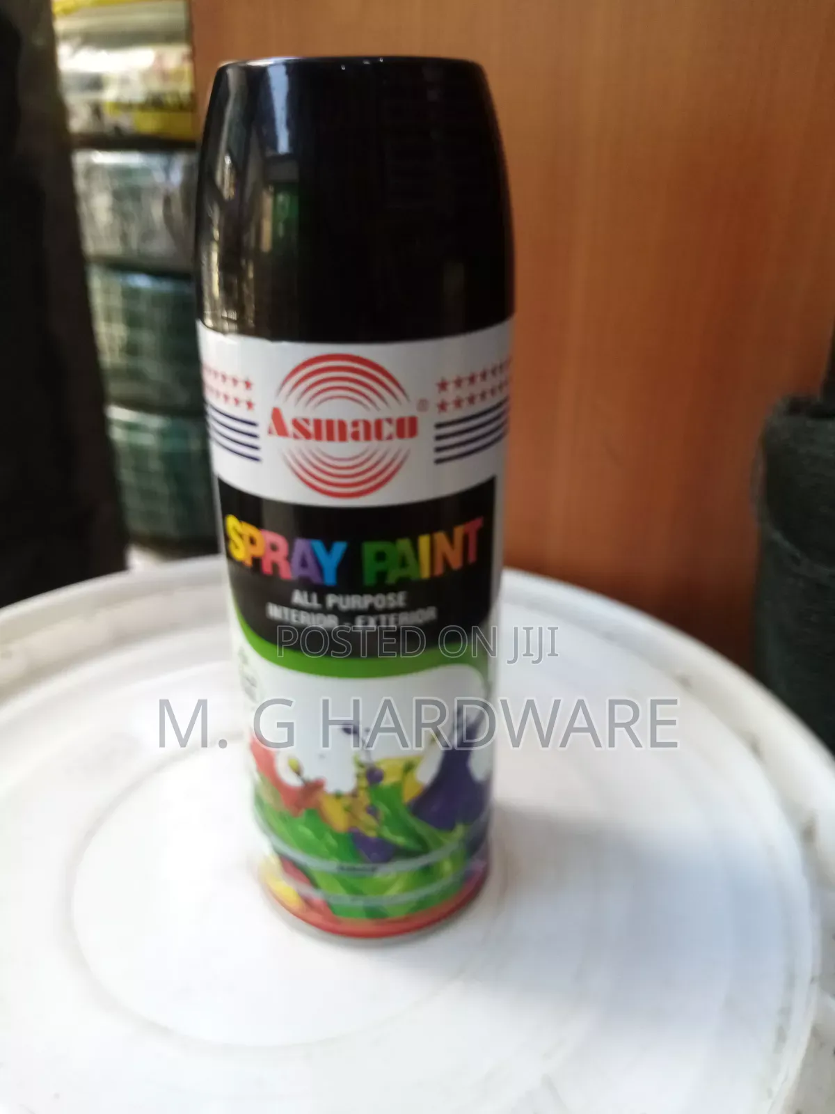 Asmco Black Shiny Spraypaint