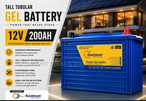200ah - 12v Eastman Gel Tubular Solar Battery Heavy Duty