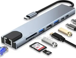 Type C to Hdmi 8-in-1 Hub