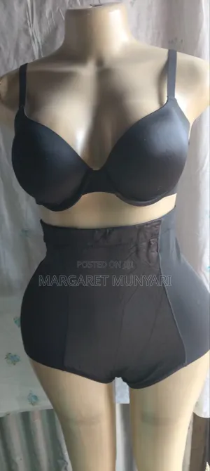 Black and Beige Pants Corset With Bra