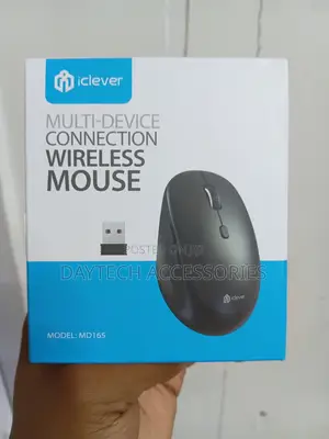 This Is an Iclever Md165 Dual Mode Wireless Mouse in Black.