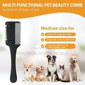 2-in-1 Pet Grooming Comb for Dogs and Cats
