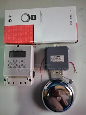Auto SCH Bell Timer and 100mm Silver Andeli Electric SCH Bell Gong