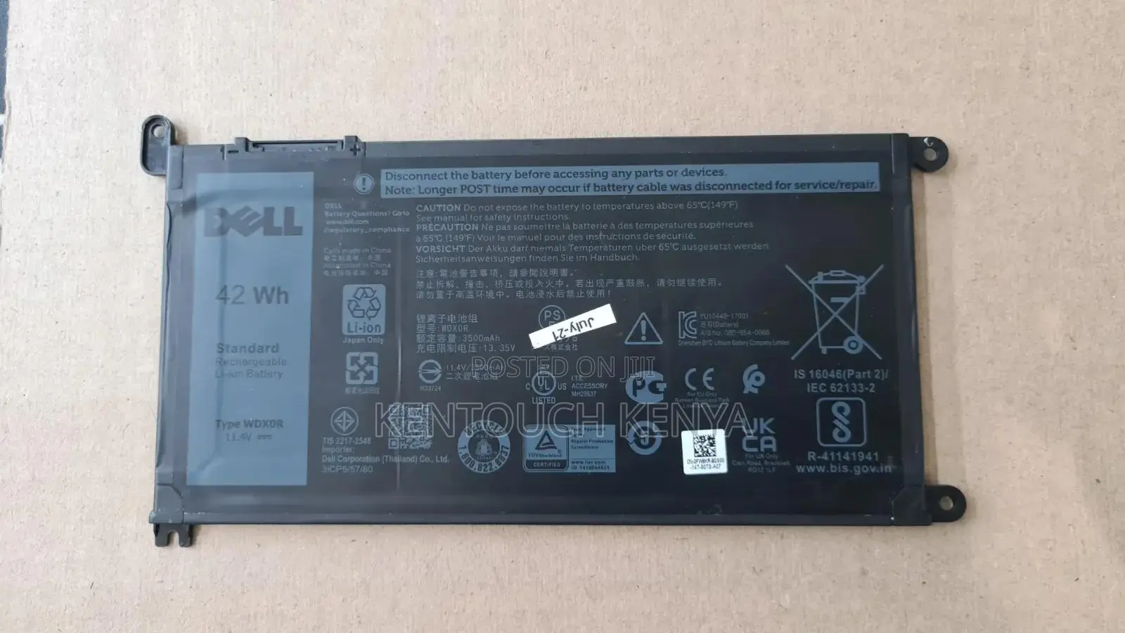 Yrdd6 Dell Latitude 3310 Replacement Laptop Battery Dell