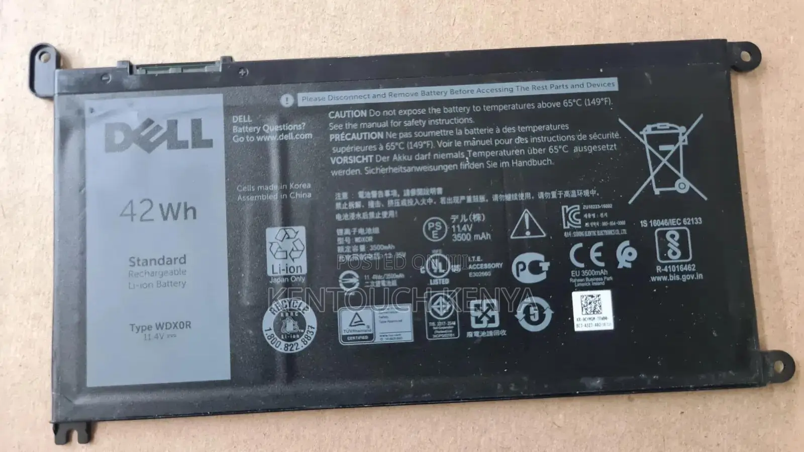 Yrdd6 Dell Latitude 3310 Replacement Laptop Battery Dell