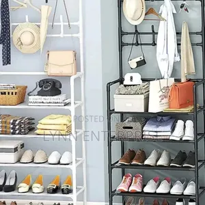 Multifunctional 5 Tier Shoe Rack Organizer + Simple Floor