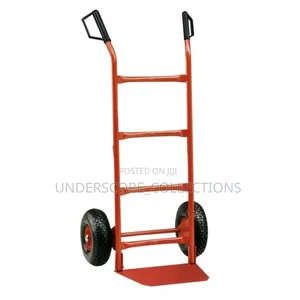 Red Industrial Metal Two-Wheel Hand Trolley