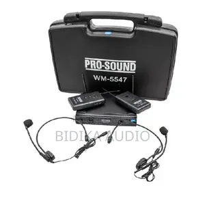 New Pro-Sound Wm5547 Dual Wireless Lapel Microphones