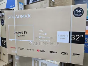 Solarmax 32-Inch Full Hd Led Smart Tv With Built-in Wi-Fi, Android Os