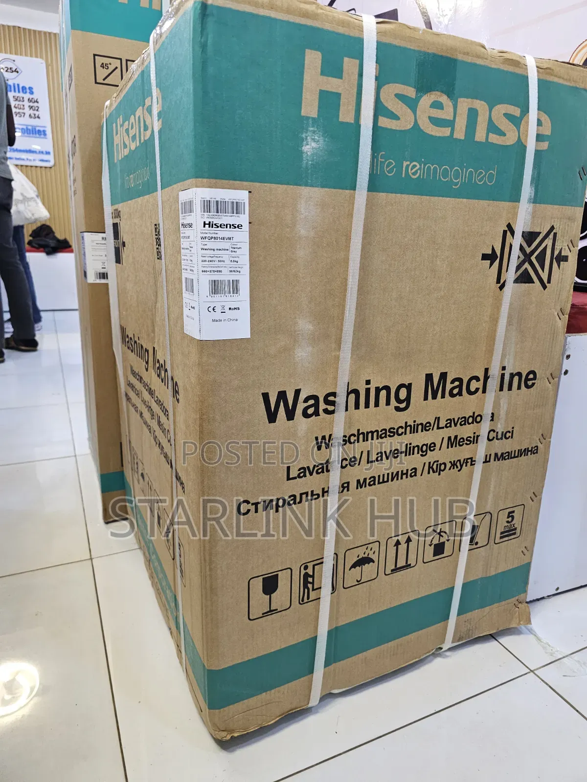 Hisense 8kg Front Load Washing Machine Wfqp8014evmt