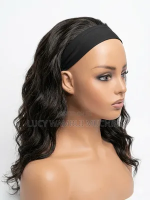 Short Curly High-Fiber Semi-Human Wig