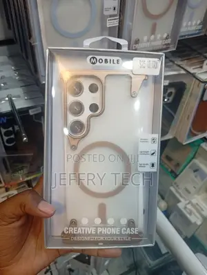 Samsung Galaxy S23 Ultra, Metal Camera and Frame Bumper Magsafe Case