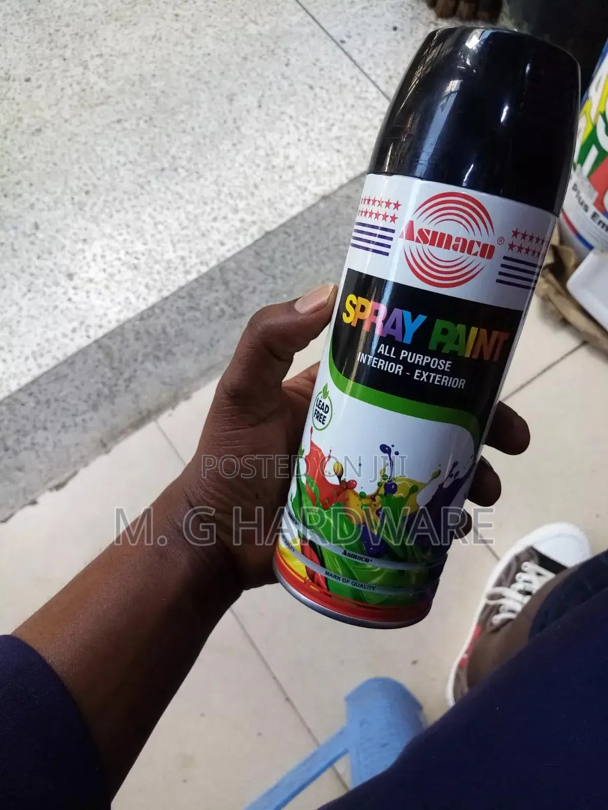 Asmco Black Shiny Spraypaint
