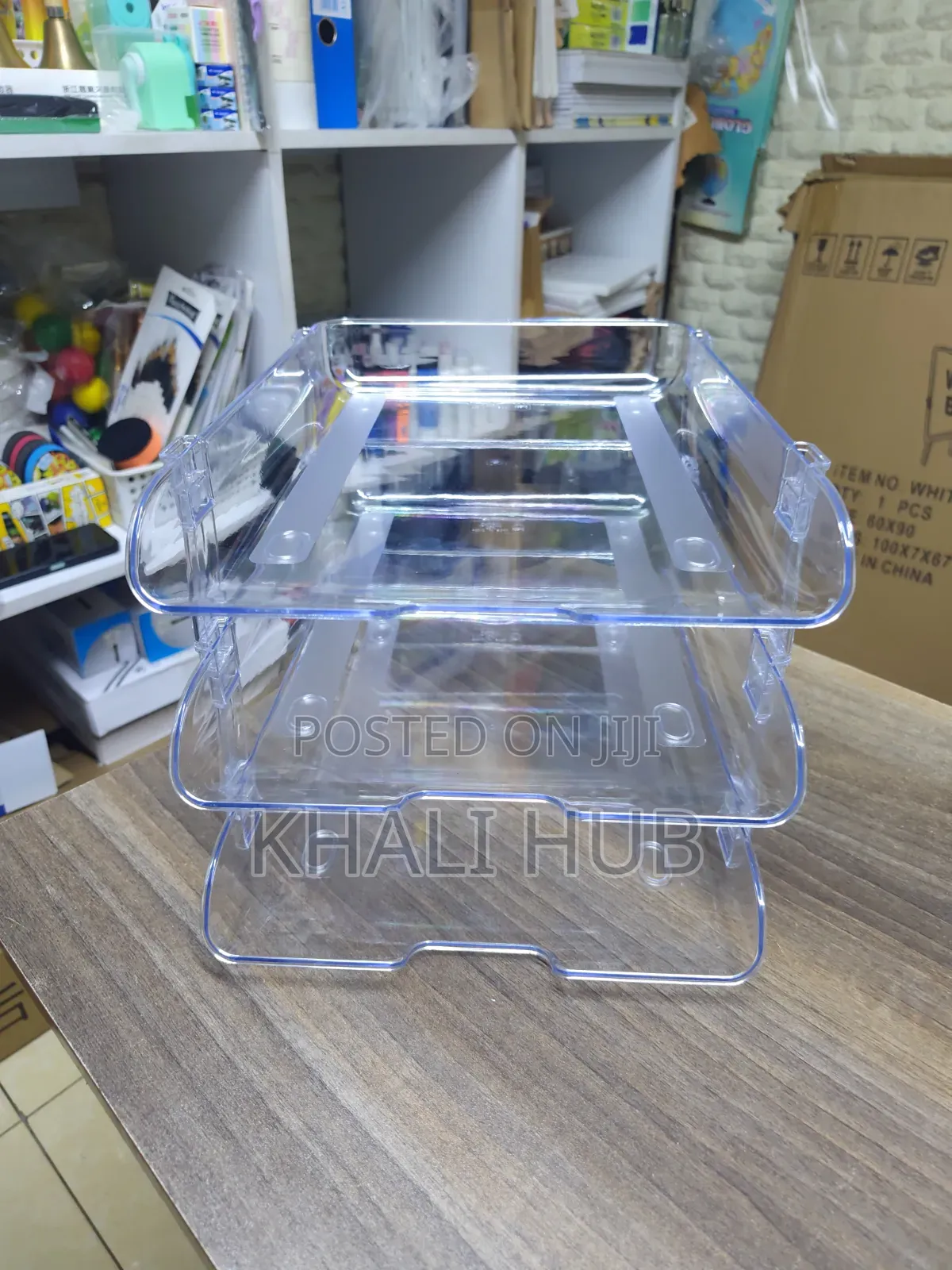 Transparent Document Organizer – 3 Layer Office Tray Kenya