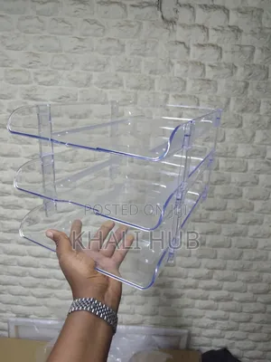 Clear 3 Tier Office Tray – Desktop File Organizer Kenya